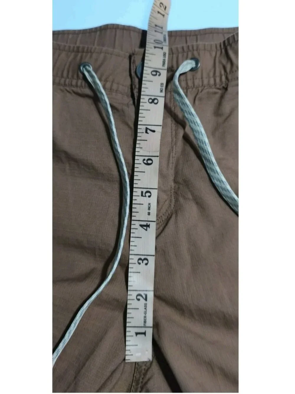 Vuori Ripstop Climber Pants Men's W34 Rust Terracotta Drawstring Zip Pocket